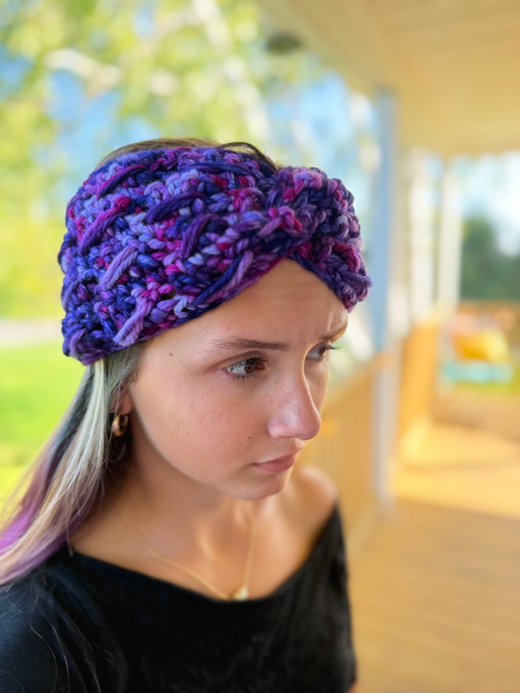 Twisted trout headband